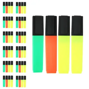 4 Pack of Assorted Highlighters - Bulk School Supplies Wholesale Case of 48 Packs of Assorted Highlighters