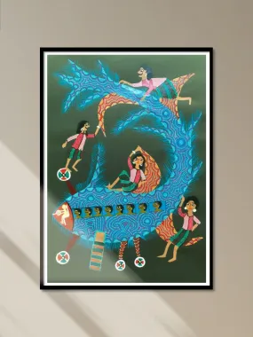 A Flight in Bhil Painting by Geeta Bariya