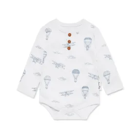 Air Balloon Henley Onesie