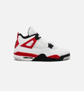 Air Jordan 4 Retro Red Cement Mens Lifestyle Shoe - White/Red Limit One Per Customer