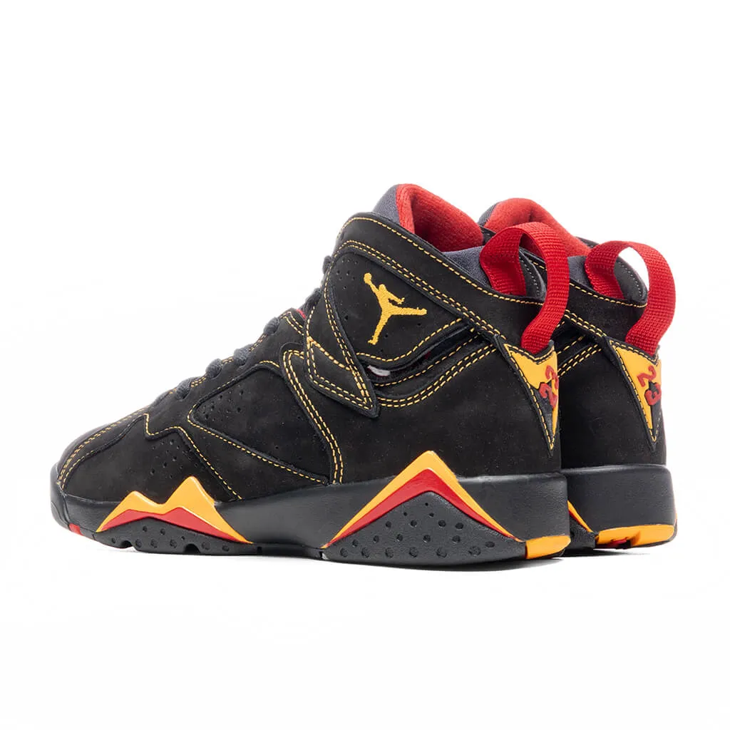 Air Jordan 7 Retro (GS) 'Citrus' - Black/Citrus/Varsity Red