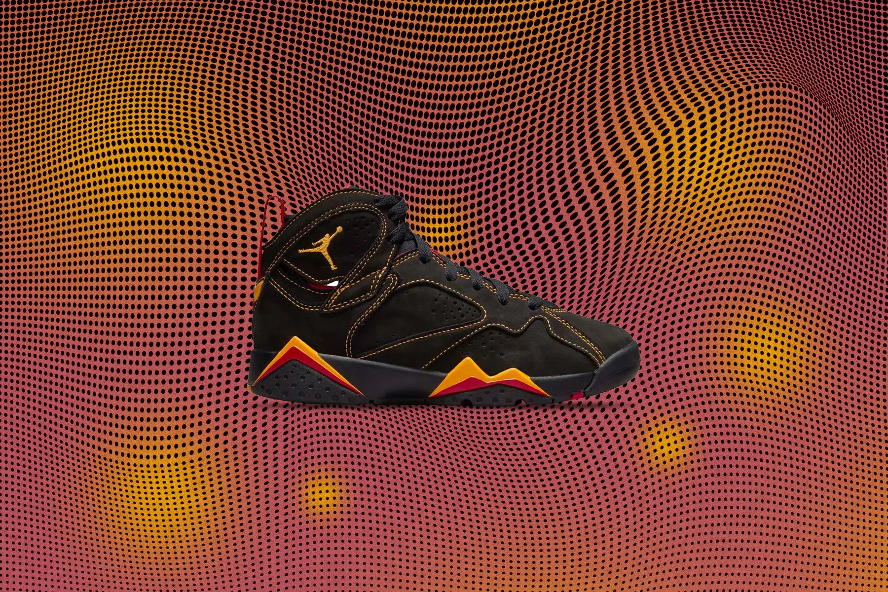 Air Jordan 7 Retro (GS) 'Citrus' - Black/Citrus/Varsity Red