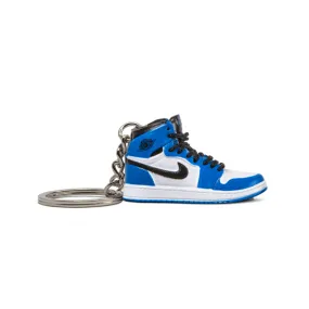 AJ1 University Blue High Mini Sneaker Keychain