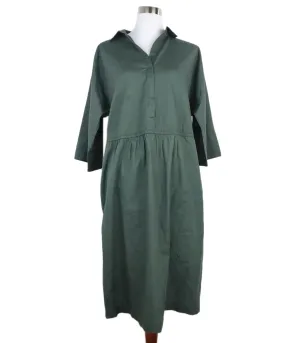 Akris Dark Green Cotton Dress sz 16