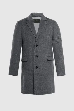 Baby Alpaca Notched Lapel Overcoat