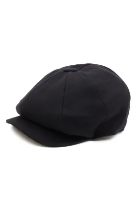 Baker Boy Cap (Black Tweed)