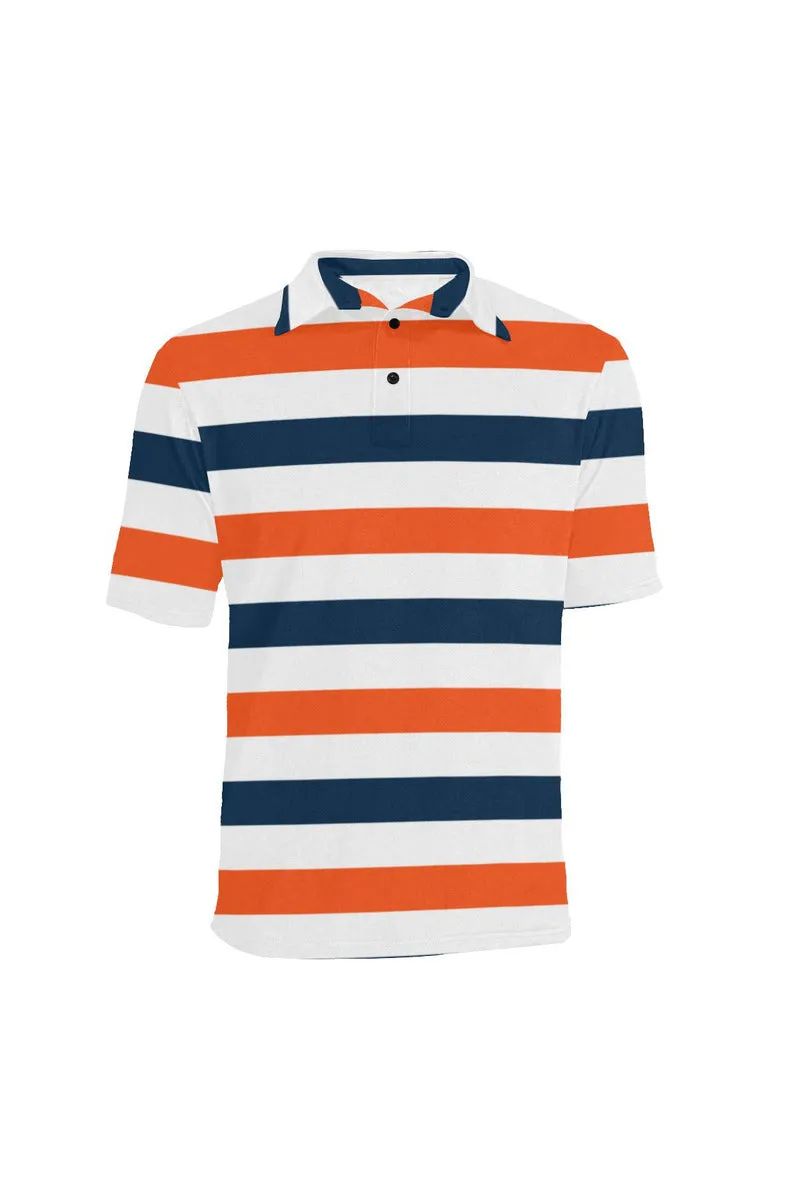 Bold Stripes Men's Polo Shirt