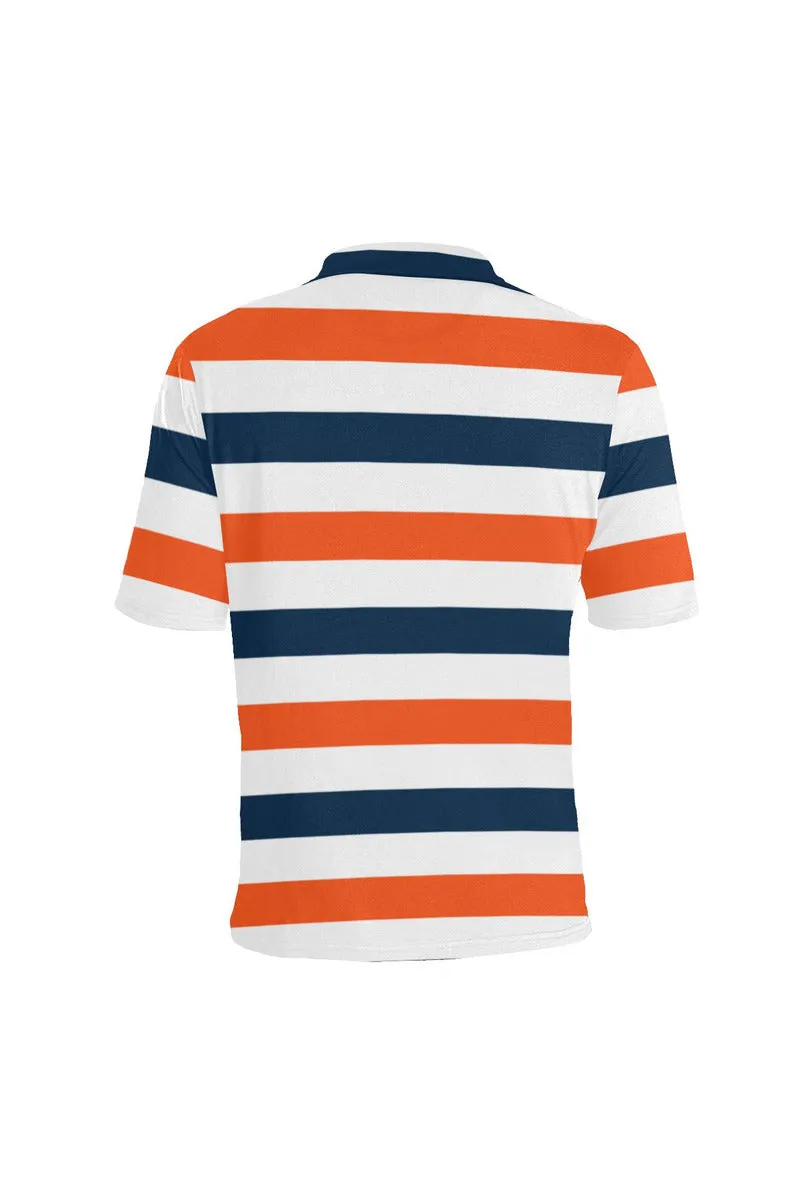 Bold Stripes Men's Polo Shirt