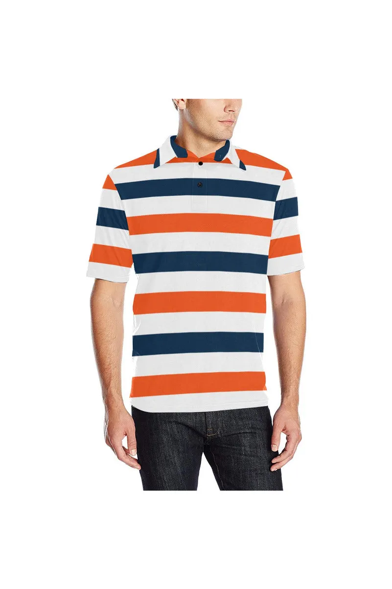 Bold Stripes Men's Polo Shirt