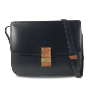 Celine Classic Box Medium Black Calfskin