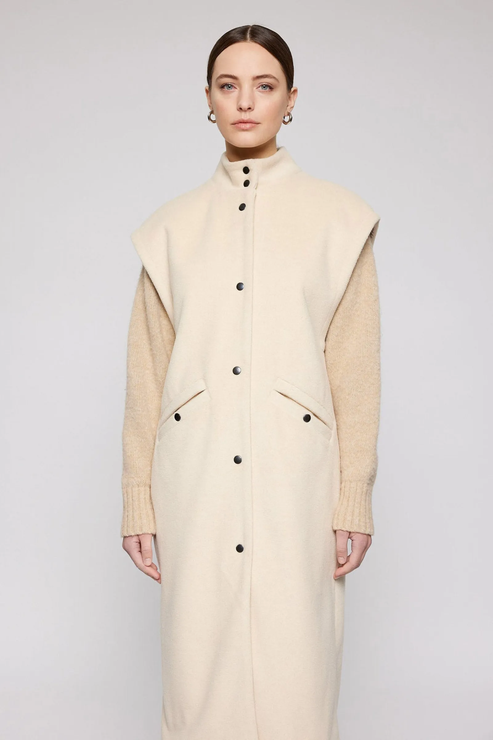 Charlie Sleeveless Long Coat