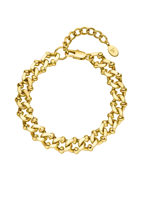 Chunky Curb Bracelet 14K Gold Plated