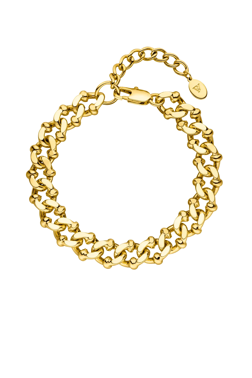 Chunky Curb Bracelet 14K Gold Plated