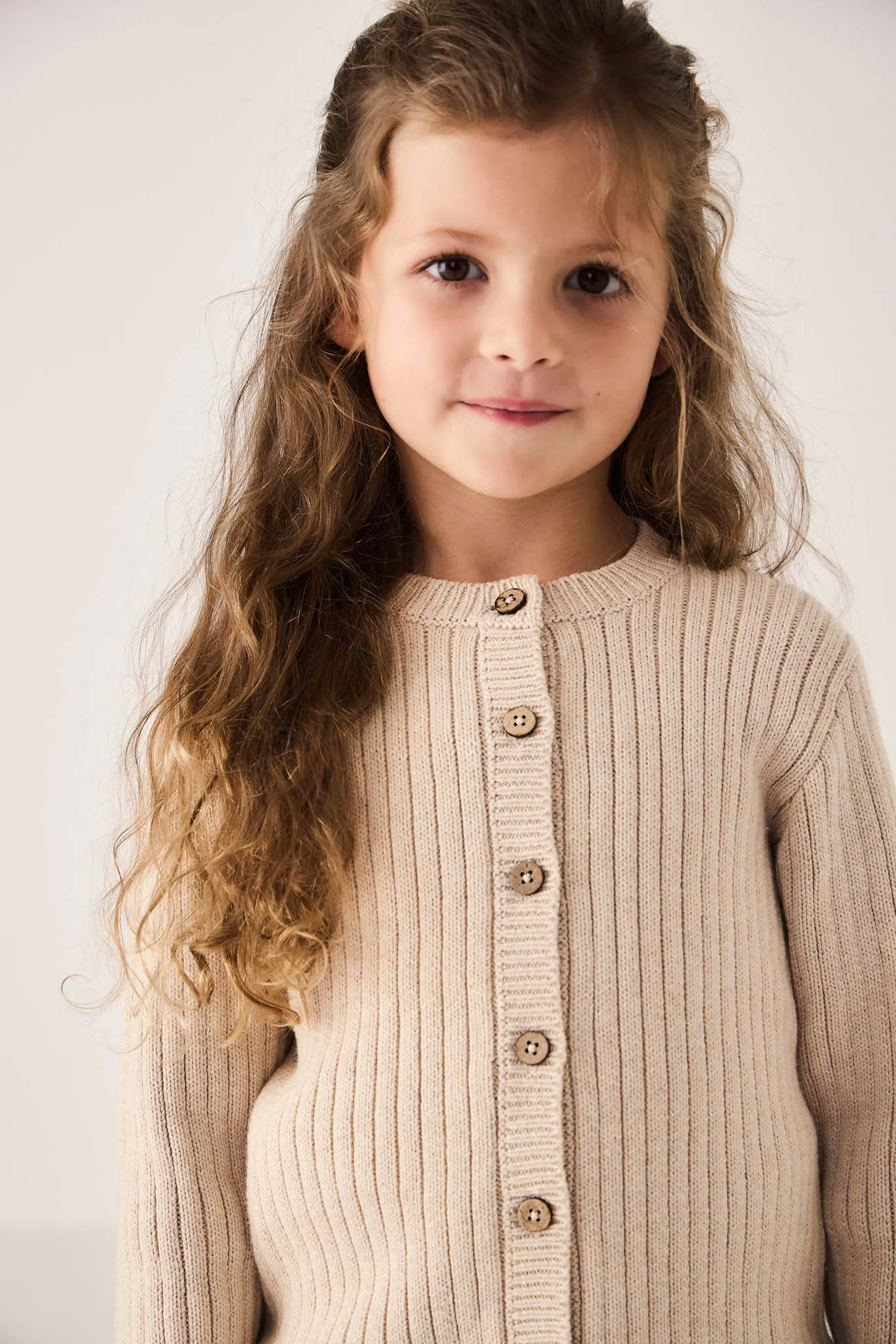 Clara Cardigan - Oatmeal Marle