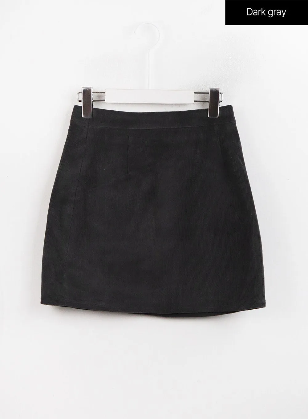 Corduroy Zipper Mini Skirt OJ423