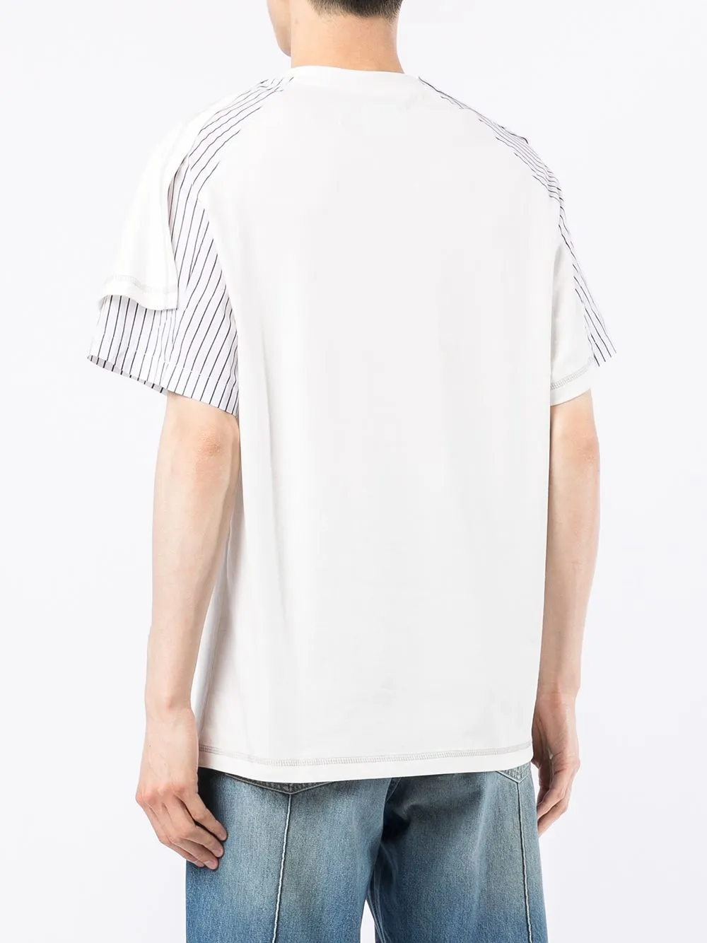 Cotton Contrast-Panel T-Shirt