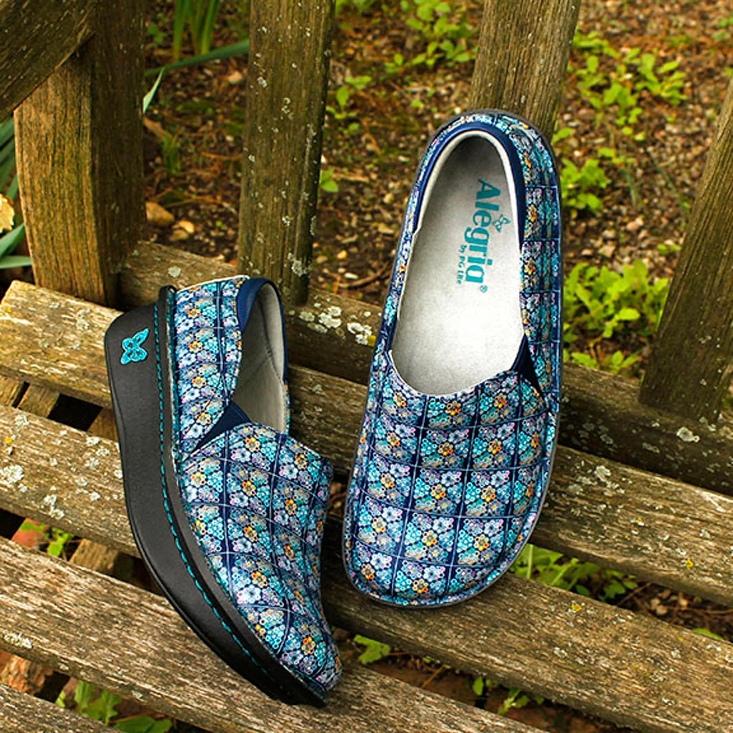 Debra Rose's Blue Quilt Shoe