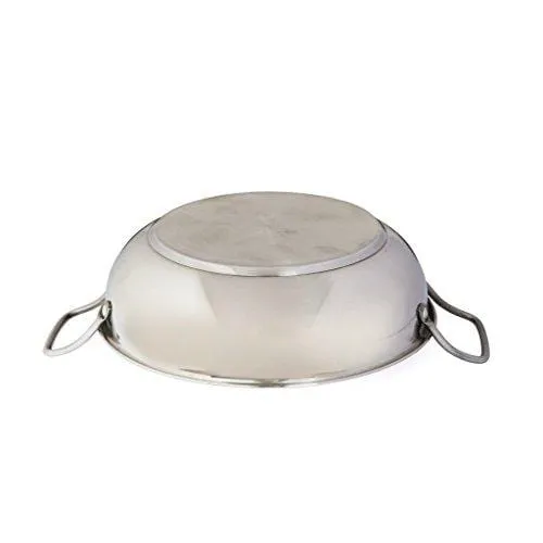 Embassy Stainless Steel Sandwich Bottom Kadhai (Size 15, 29 cms) - 3500 ml