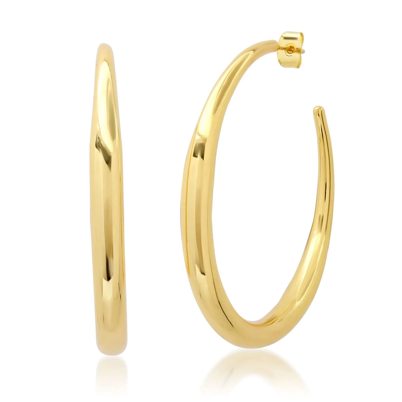 Extra Large Thin to Thick Gold Hoops