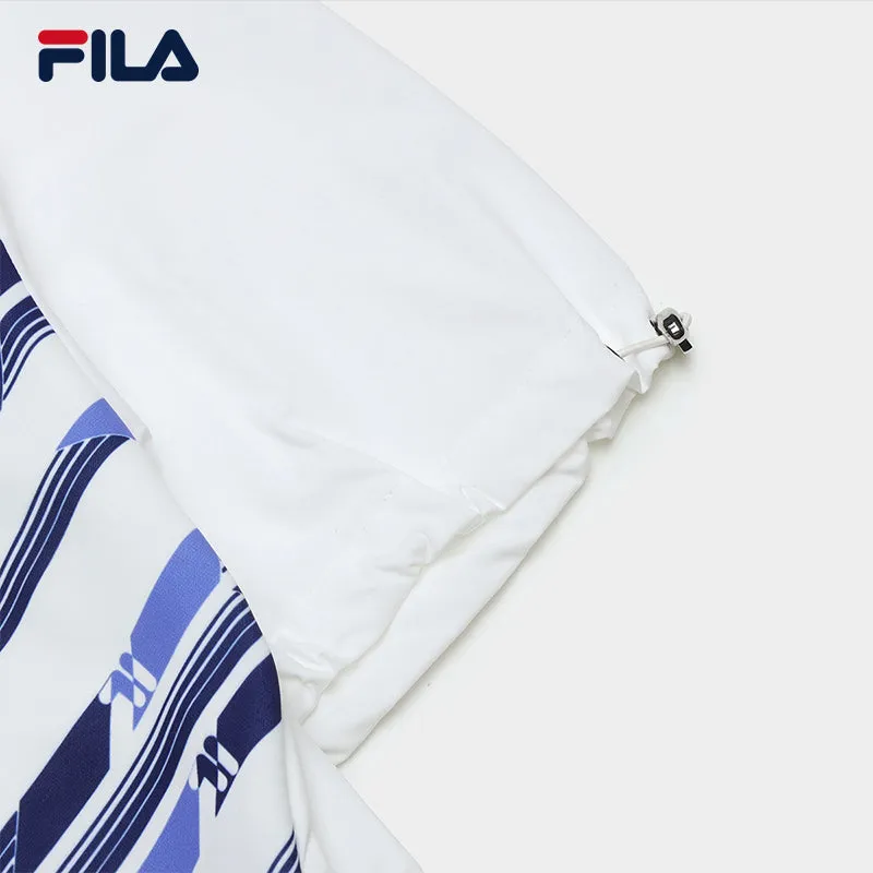 FILA CORE WHITE LINE EMERALD Women Short Sleeve T-shirt in White