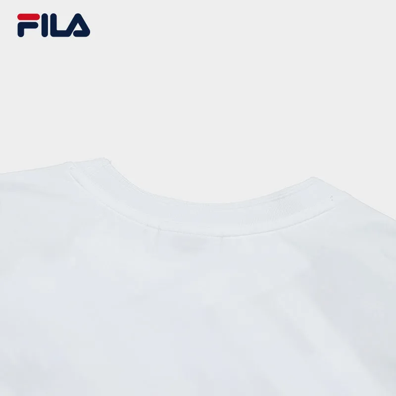 FILA CORE WHITE LINE EMERALD Women Short Sleeve T-shirt in White