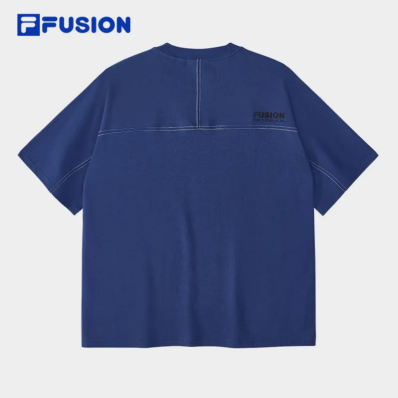 FILA FUSION INLINE WORKWEAR 1 Men Short Sleeve T-shirt (Blue / Beige)