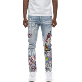 Flame Fashion Jeans - Preston Blue