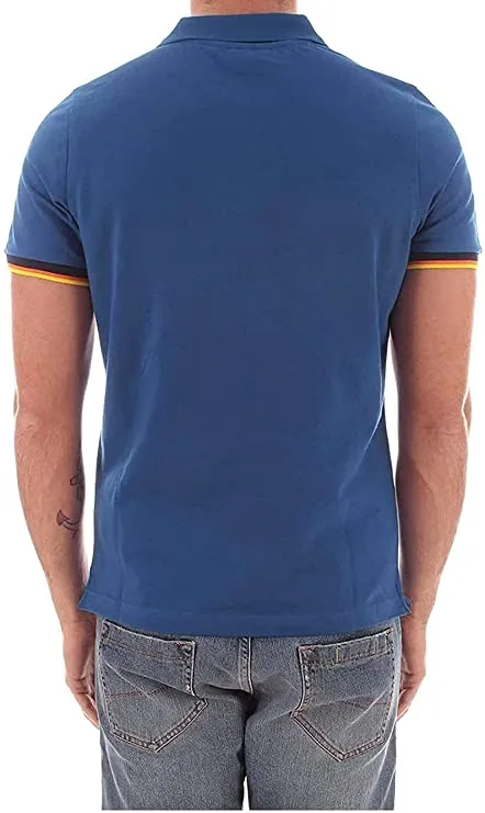 K-way Polo Vincent Contrast Blu Riviera K008J50 379