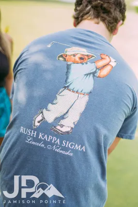 Kappa Sigma Spring Rush Golfing Bear Tee