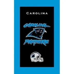 KR Strikeforce NFL on Fire Carolina Panthers Bowling Towel