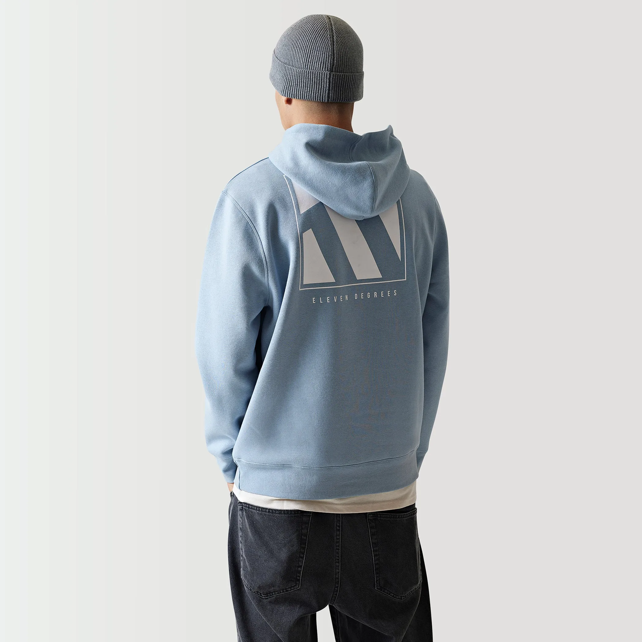 Large Logo Graphic Hoodie - Sea Ice