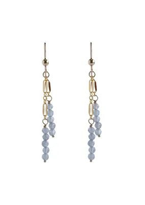 Lauren Labradorite Gold Earrings *As Seen On This Is Us*