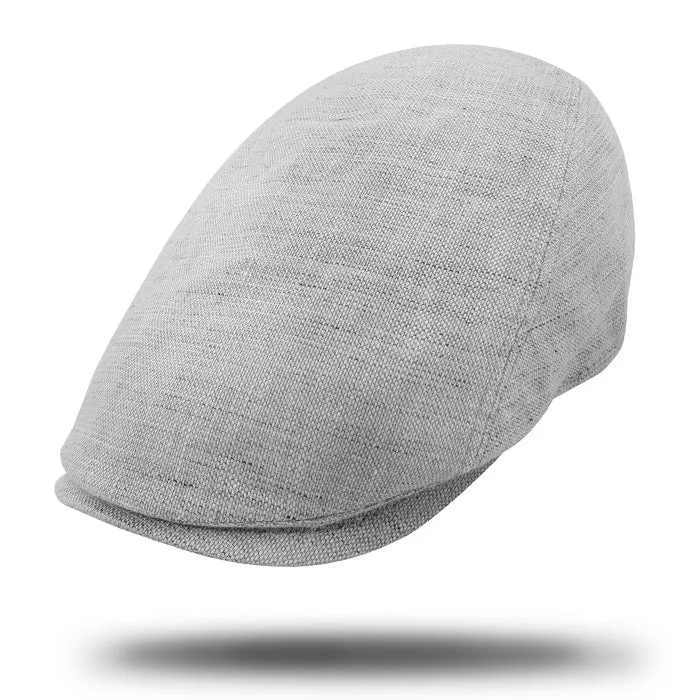 Linen Blend Flat Cap-IT215