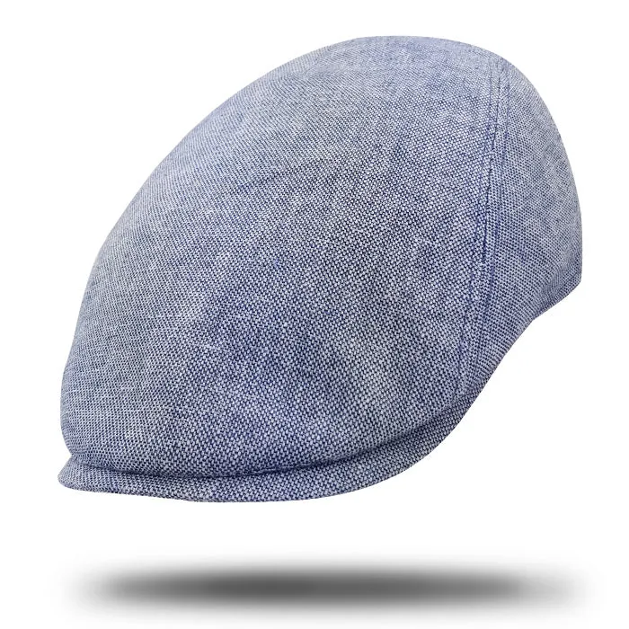 Linen Blend Flat Cap-IT215