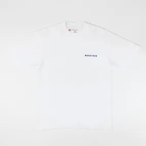 Marathon Signature Classic T-Shirt - White/Navy