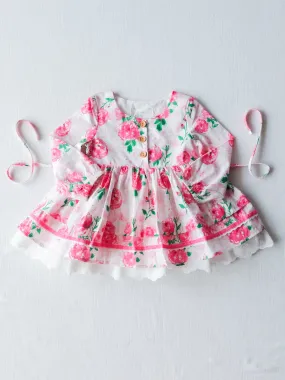 Margo Dress - Raspberry Roses