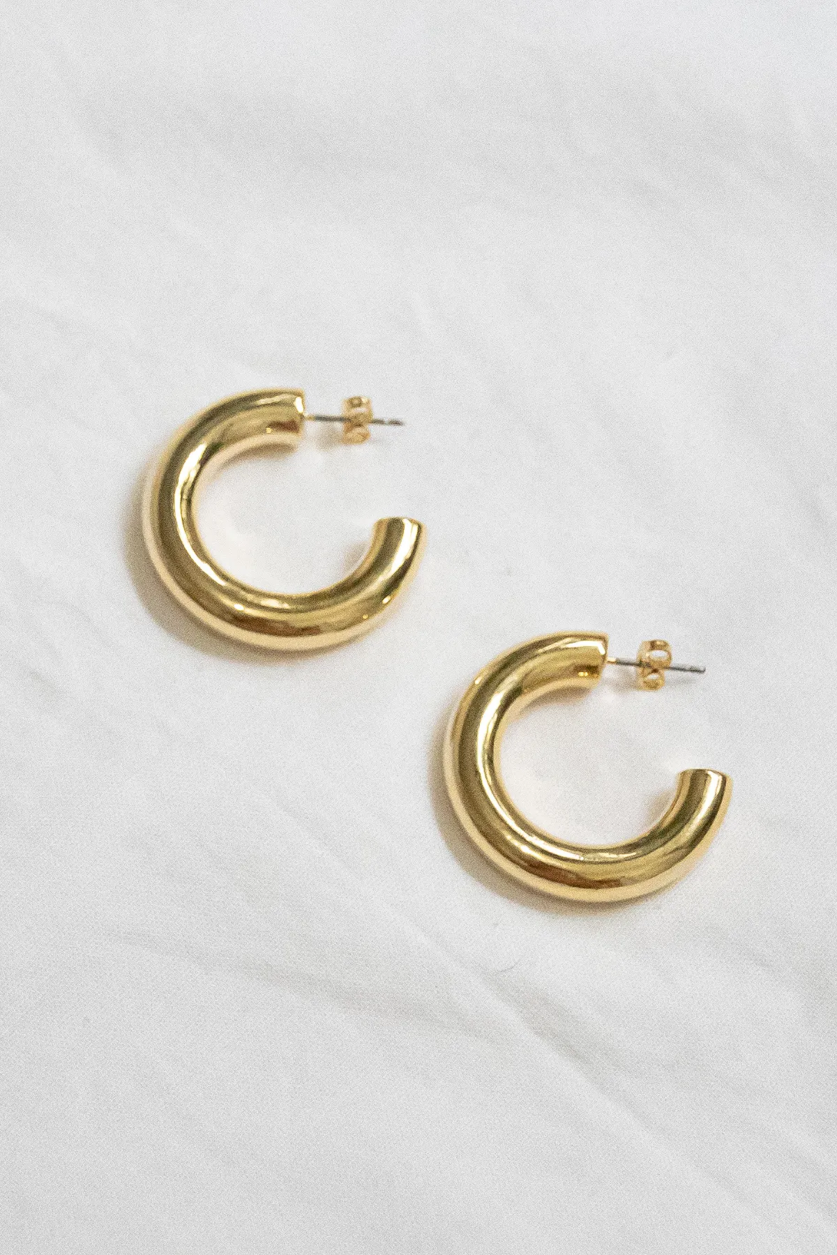 Meg 14K Gold Dipped Hoop Earrings