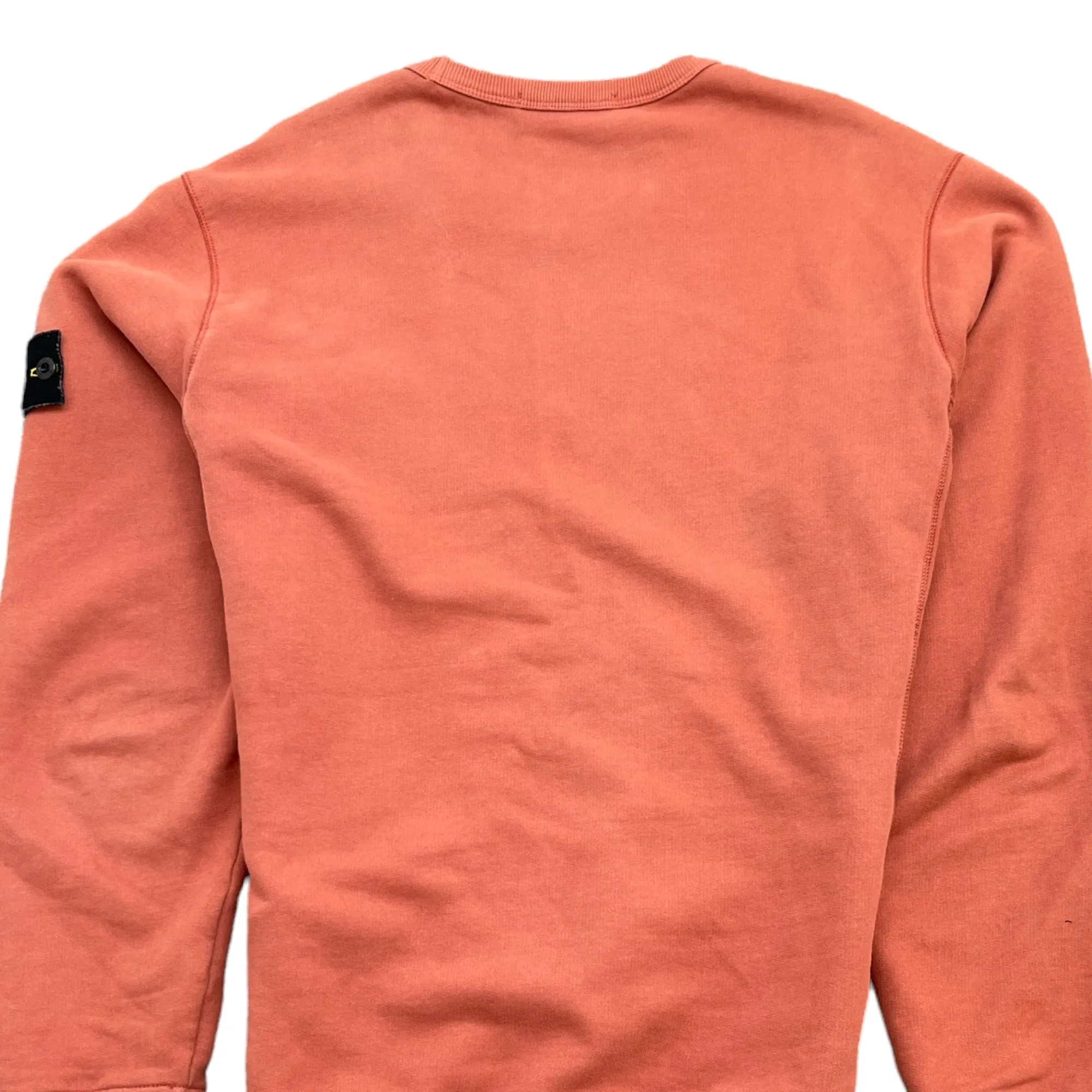 Men's Applique Logo Sweatshirt Orange Size M