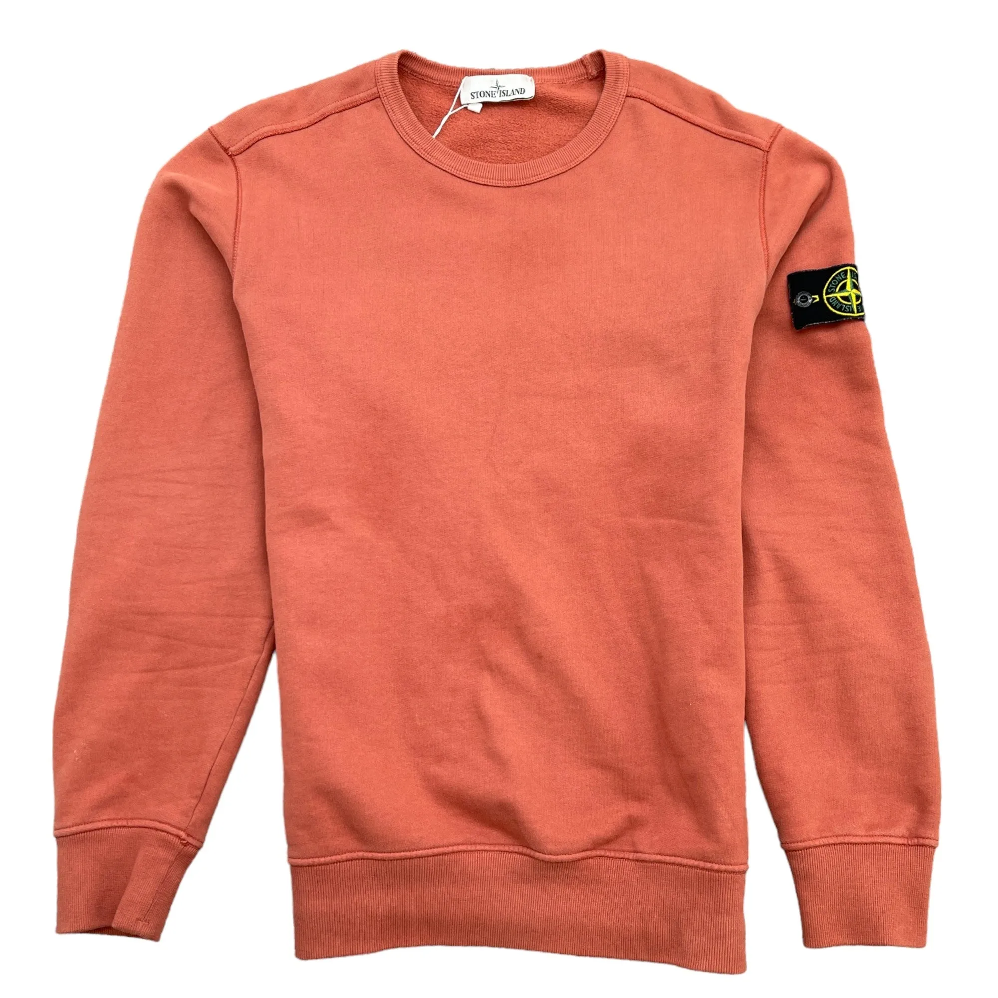 Men's Applique Logo Sweatshirt Orange Size M