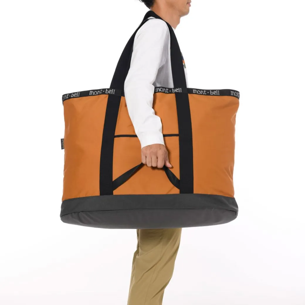 Montbell Camping Tote Bag Large 100L - Gunmetal Orange Brown