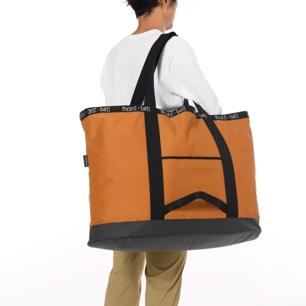 Montbell Camping Tote Bag Large 100L - Gunmetal Orange Brown