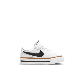 Nike White/Black/Desert Ochre Court Legacy Toddler Sneaker