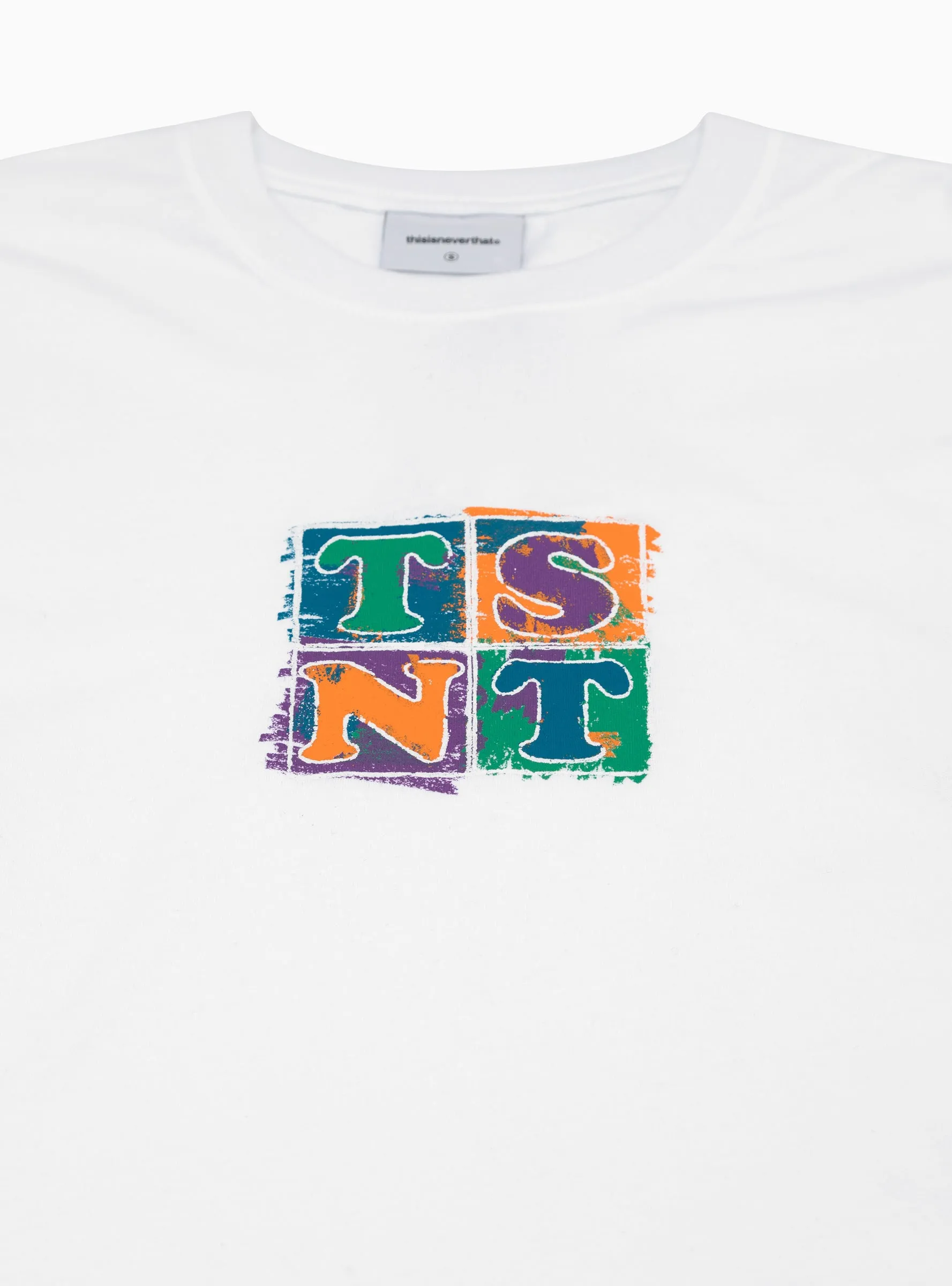 Painted TSNT LS T-shirt White