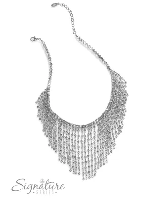 Paparazzi The Stephanie White 2023 Zi Collection Necklace & Earring Set