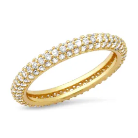 Pave CZ Eternity Band