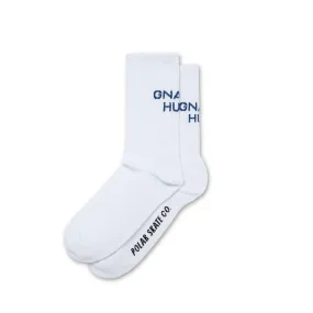 Polar Skate Co Gnarly Huh! Socks White/Navy