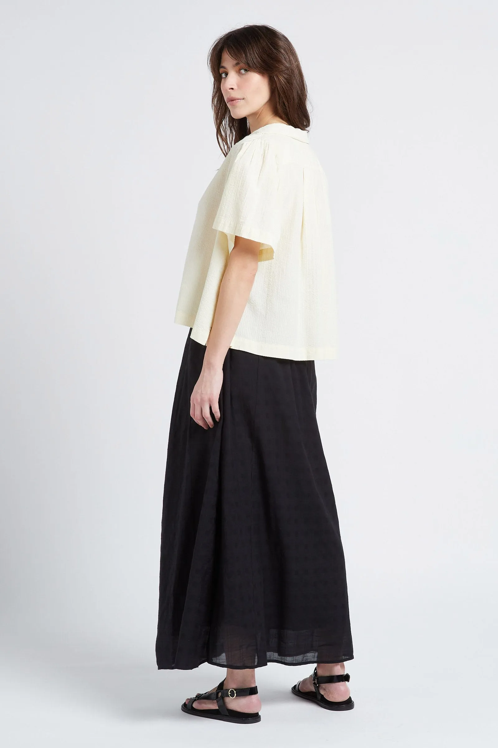 Raquel Cotton Jacquard Skirt