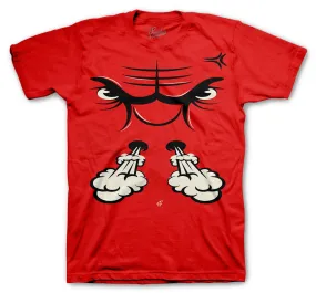 Retro 13 Red Flint Bullface Shirt