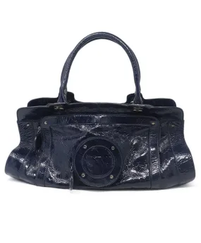 Roger Vivier Navy Patent Leather Tote