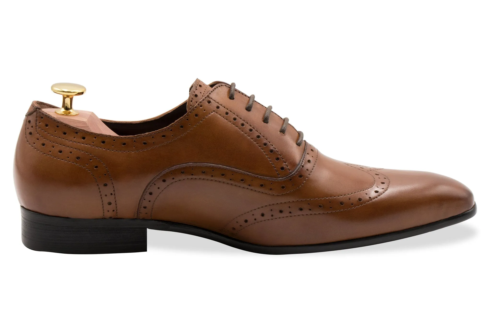 Rosario Wingtip Chestnut Oxford